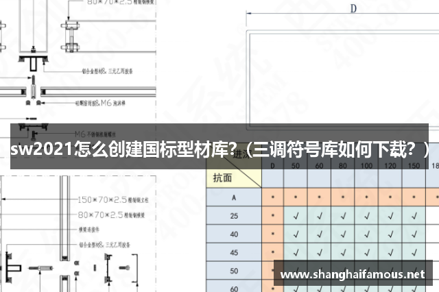 sw2021怎么创建国标型材库？(三调符号库如何下载？)