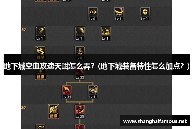 地下城空血攻速天赋怎么弄？(地下城装备特性怎么加点？)